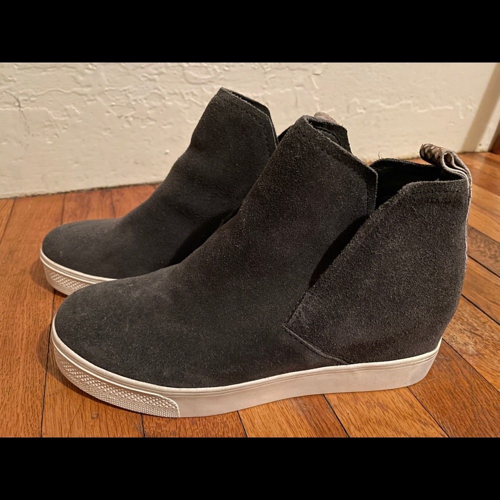 Walker Suede High Top Wedge Sneaker - never worn